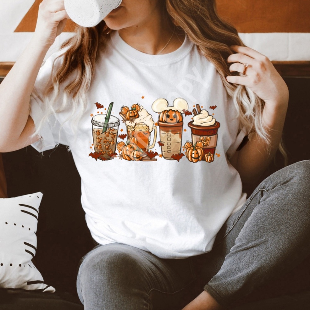 Mickey Coffee Shirt, Halloween Shirt